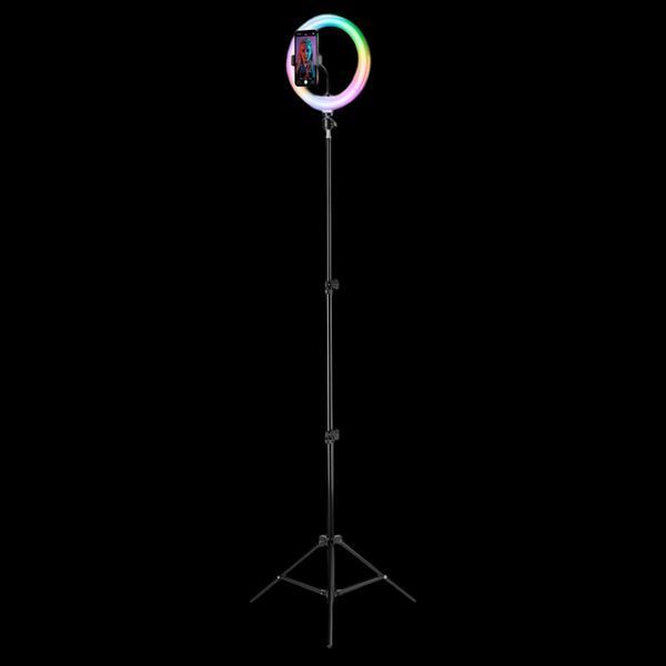 Bluetooth Selfie Ring Pro Multicolor Tripod - Universal Cellular, Black 217207 фото