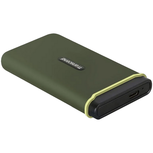 4.0TB Transcend Portable SSD ESD380C Military Green, USB-C 3.2 (96x54x12mm, 75g, R/W:2K/2K MB/s) 207626 фото
