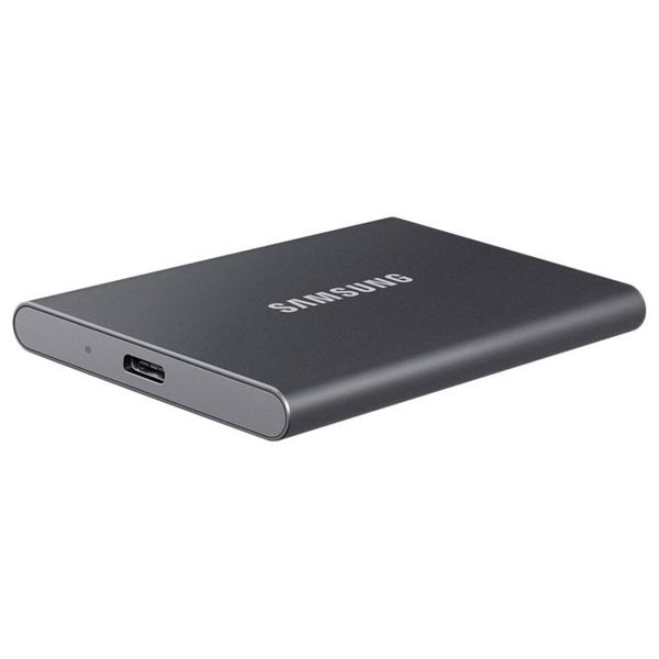 1.0TB (USB3.2/Type-C) Samsung Portable SSD T7 , Grey (85x57x8mm, 58g, R/W:1050/1000MB/s) 116661 фото