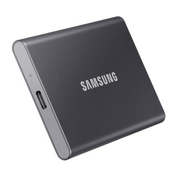 1.0TB (USB3.2/Type-C) Samsung Portable SSD T7 , Grey (85x57x8mm, 58g, R/W:1050/1000MB/s) 116661 фото