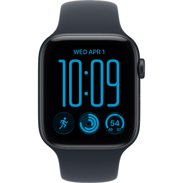 Apple Watch SE 3 44mm Aluminum Case with Navy Blue Sport Band - S/M MJL74 GPS, Midnight 273283 фото