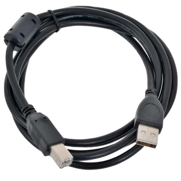 Cable USB, AM/BM, 1.8 m, USB2.0 Premium quality with ferrite core, CCF-USB2-AMBM-6 42843 фото