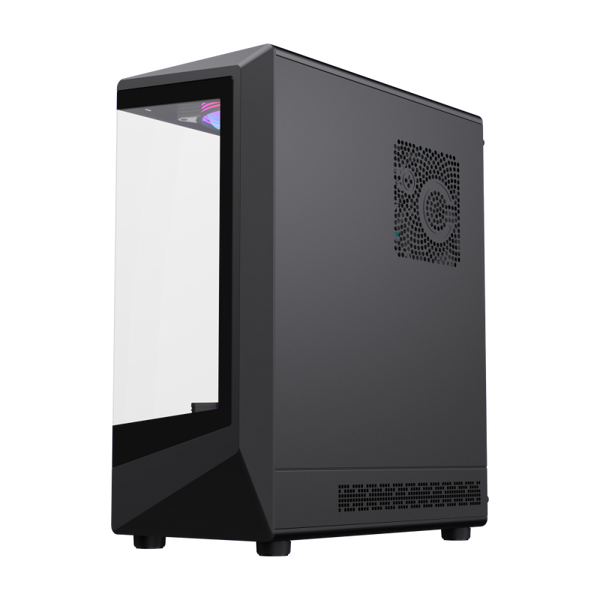 Case ATX GAMEMAX Vista COC AB, w/o PSU, 0.6mm, 5x120mm ARGB, ARGB Strip, Front&Side TGl, 1xUSB-C, 1x 224520 Imagini