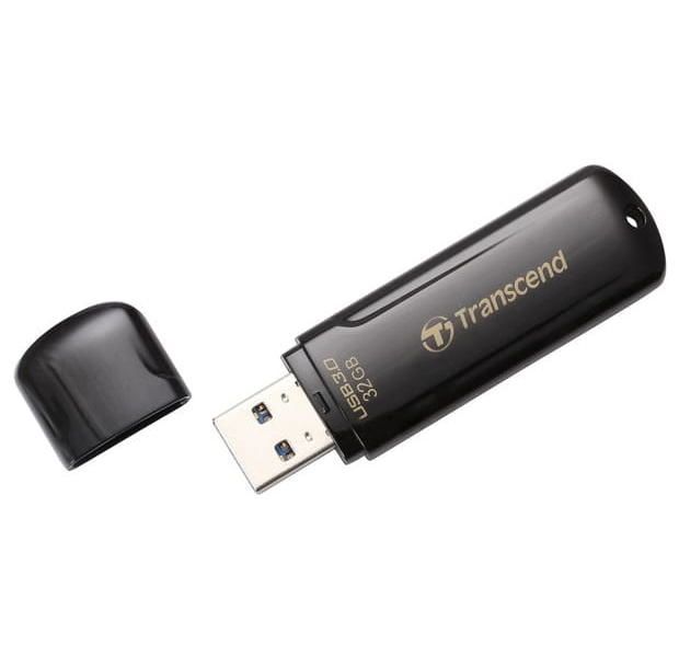 32GB USB3.1 Flash Drive Transcend "JetFlash 700", Black, Classic (R/W:90/20MB/s) 46570 фото