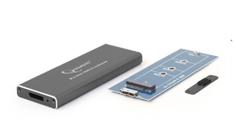 ..M.2 NVMe SSD Enclosure Cablexpert "EE2280-U3C-03" USB3.1 Type-C, Durable Aluminum 147339 фото