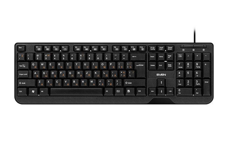 Keyboard & Mouse SVEN KB-S330C, Fullsize layout, Splash proof, Fn key, Black, USB 111988 фото