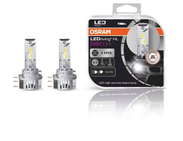 Автомобильная лампа H15 LED OSRAM LEDriving HL Easy Cool White  OS-64176DWESY-HCB фото