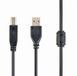 Cable USB, AM/BM, 1.8 m, USB2.0 Premium quality with ferrite core, CCF-USB2-AMBM-6 42843 фото 1