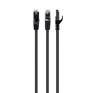 Cat.6A SFTP 1m, Black, Copper, PP6A-LSZHCU-BK-1M, Cablexpert, Low Smoke Zero Halogen (LSZH) 219056 Imagini