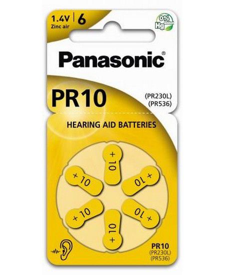 PR230, Blister*6, Panasonic, PR-230/6LB, 3.6x5,8mm, 105mAh 202425 фото