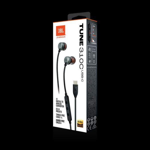 Earphones Bluetooth JBL T310C. Black 220169 Imagini