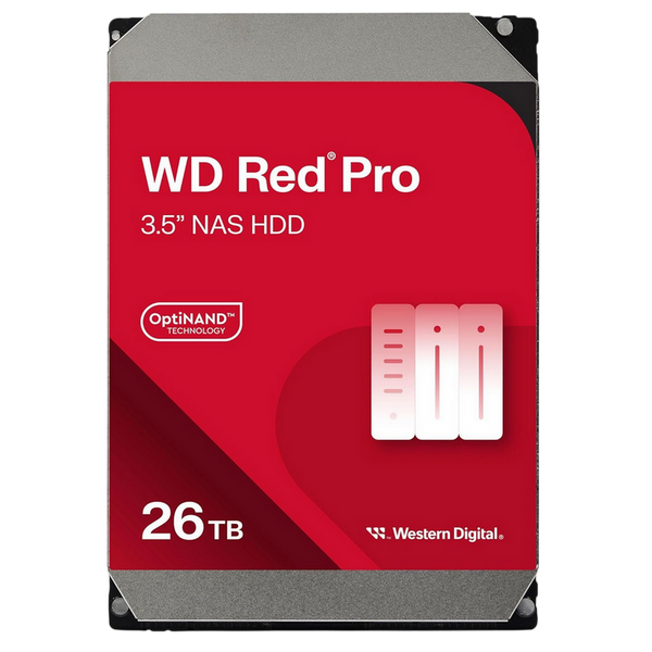 3.5" HDD 26.0TB-SATA-512MB Western Digital "Red Pro (WD260KFGX)", NAS, CMR, 7200rpm, 2.5M (MTBF) 249299 фото