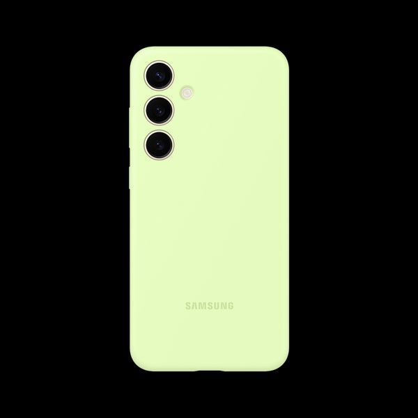 Original Sam. silicone cover Galaxy S24+, Light Green 213606 фото