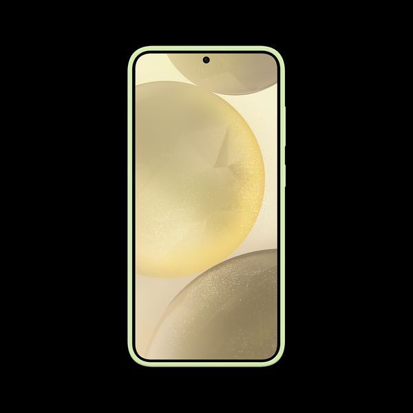 Original Sam. silicone cover Galaxy S24+, Light Green 213606 фото