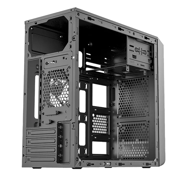 Case mATX 500W Sohoo 6503BK, 2xUSB 2.0, Black, ATX-500W-12cm 116357 фото