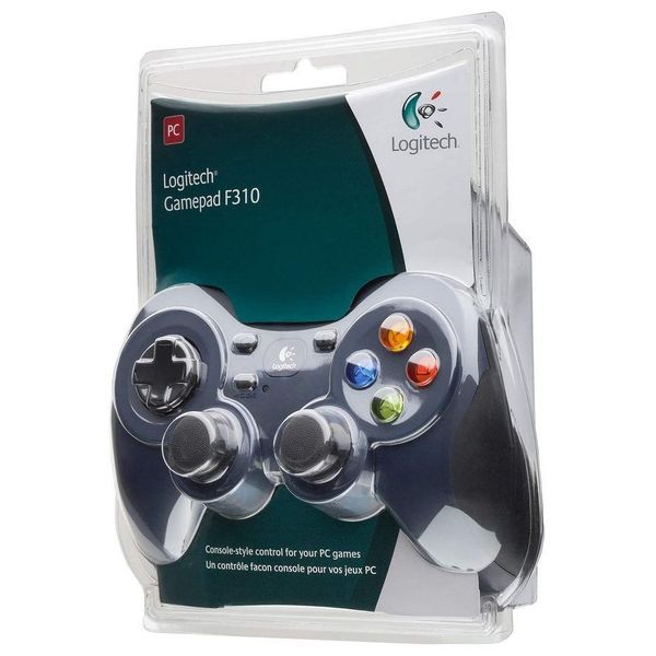 Gamepad Logitech F310, 4 axes, D-Pad, 2 mini joysticks, 10 buttons, console-like layout, USB 60507 фото