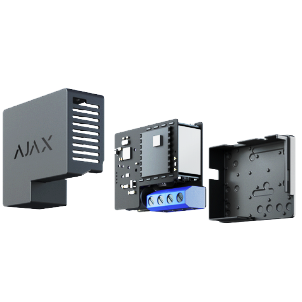 Ajax Wireless Smart Power Relay "WallSwitch", Black, Energy Monitoring, up to 3 kW 143055 фото