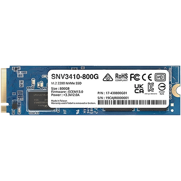 SYNOLOGY M.2 2280 800Gb Enterprise NVMe solid-state drive "SNV3410-800G" 148622 Imagini