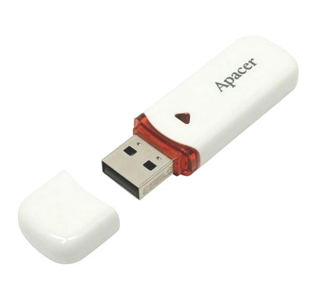 16GB USB2.0 Flash Drive Apacer "AH333", White, Classic Cap (AP16GAH333W-1) 88105 фото