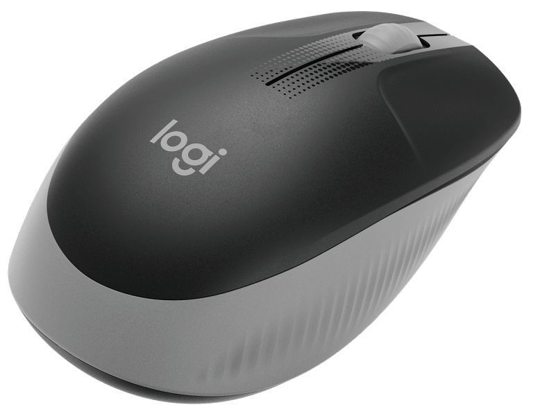Wireless Mouse Logitech M190 Full-size, 1000 dpi, 3 buttons, Ambidextrous, 89,9g., 1xAA, 2,4Ghz, Gre 120089 фото