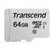 .64GB MicroSD (Class 10) UHS-I (U1), Transcend "TS64GUSD300S" (R/W:95/45MB/s) 86777 фото 1