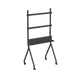 TV Mount Stand Gembird TVS-86F-02, 55"-86"; Black, VESA; max 40kg, Aluminum TV floor stand with cast 235723 Imagini 1