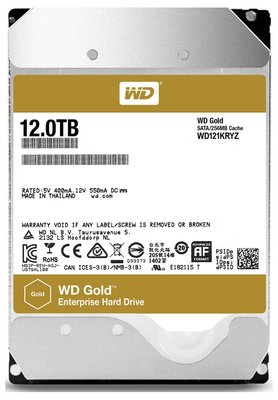 3.5" HDD 12.0TB-SATA-256MB Western Digital "Gold (WD121KRYZ)", Enterprise, CMR 84923 фото