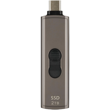 2.0TB Transcend Portable SSD ESD330C Brown, USB-C 3.1 10Gbps, Metallic Capless/Slider (64.1x19.7x9. 215126 Imagini