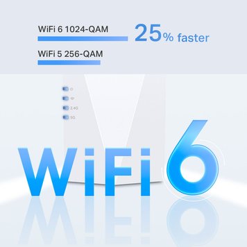 Wi-Fi 6 Dual Band Range Extender/Access Point TP-LINK "RE600X", 1800Mbps, Mesh 143861 фото