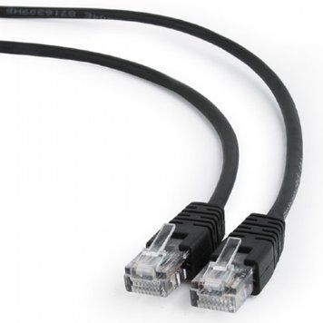 0.25m, Patch Cord Black, PP12-0.25M/BK, Cat.5E, Cablexpert, molded strain relief 50u" plugs 56771 Imagini