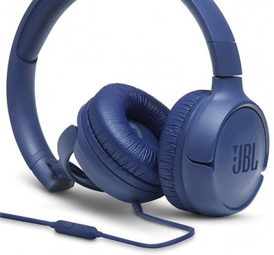 Headphones JBL T500 Blue, On-ear. 90166 фото