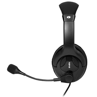 Headset SVEN AP-675MV with Microphone, Black, 2 x 3,5mm jack (3 pin) 79818 фото