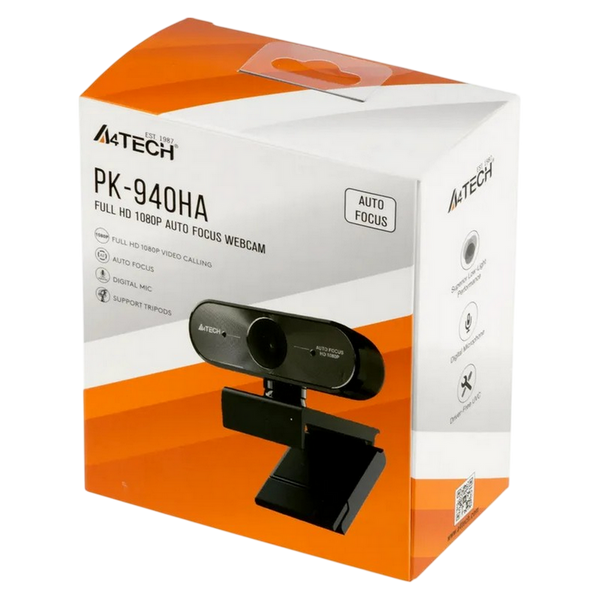PC Camera A4Tech PK-940HA, 1080P Full HD, Auto Focus, Built-in Microphone, Black 267022 Imagini