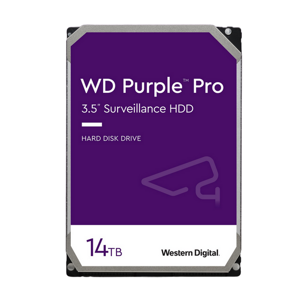 3.5" HDD 14.0TB-SATA-512MB Western Digital "Purple Pro (WD142PURP)", Surveillance, CMR 214175 фото