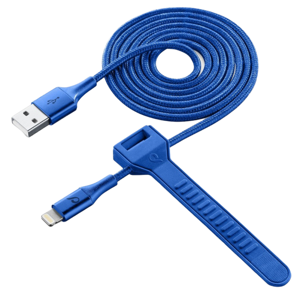 Lightning Cable Cellular, Strip MFI, 1M, Blue 137718 Imagini