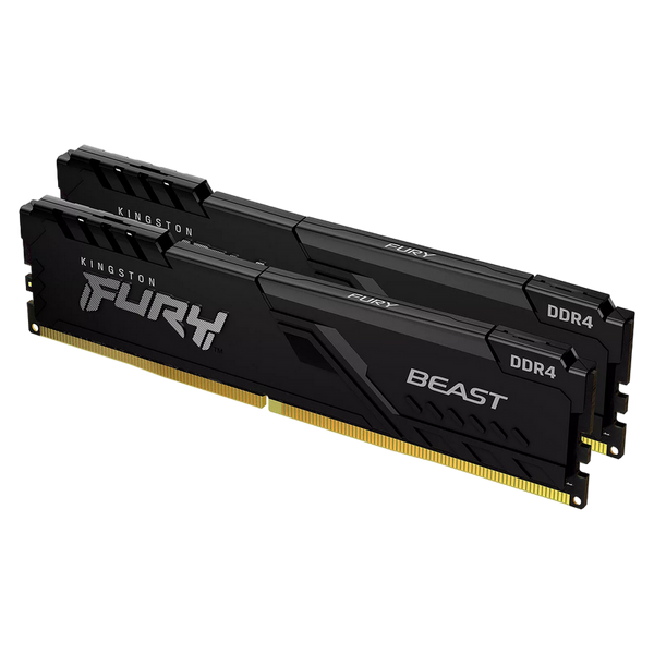 32GB DDR4-3600MHz Kingston FURY Beast (Kit of 2x16GB) (KF436C18BBK2/32), CL18-22-22, 1.35V, Black 133889 фото