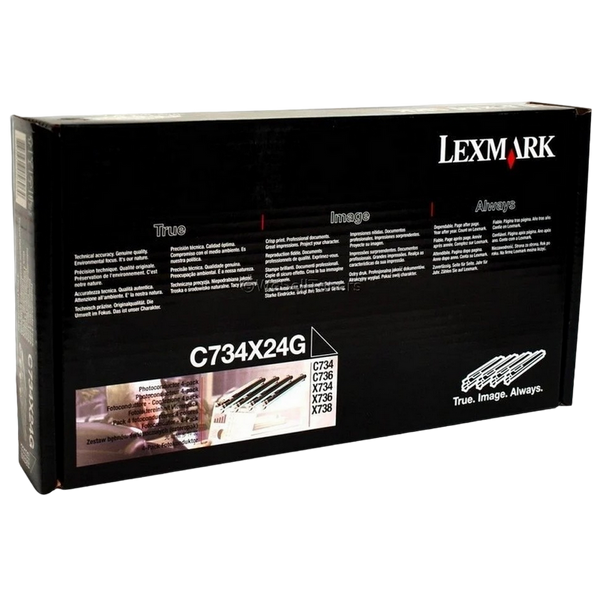 Drum Unit Lexmark C734/736/746/748 CMYK, (4pcs in box), C734X24G 79871 фото