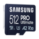 512GB MicroSD (Class 10) UHS-I (U3)+SD adapter, Samsung PRO Ultimate "MB-MY512SA" (R/W:200/130MB/s) 213347 фото 4