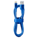 Lightning Cable Cellular, Strip MFI, 1M, Blue 137718 Imagini 4