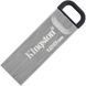 128GB USB3.2 Flash Drive Kingston DataTraveler Kyson, Silver, Metal Case, Key Ring (DTKN/128GB) 136258 фото 1