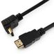 Cable HDMI to HDMI90° 1.8m Cablexpert male-male90°, V1.4, Black, CC-HDMI490-10, One jakc bent 90° 75628 фото 2