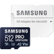512GB MicroSD (Class 10) UHS-I (U3)+SD adapter, Samsung PRO Ultimate "MB-MY512SA" (R/W:200/130MB/s) 213347 фото 1