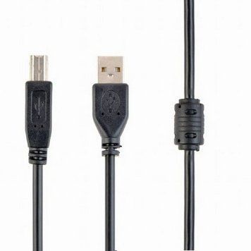 Cable USB, AM/BM, 4.5 m, USB2.0 Premium quality with ferrite core, Cablexpert, CCF-USB2-AMBM-15 44412 Imagini