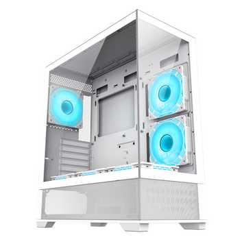 Case ATX GAMEMAX VISTA AB, w/o PSU, 0.6mm, 6x120mm ARGB, ARGB Hub, RC, Front&Side Tempered Glass, 1x 207486 фото