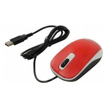 Mouse Genius DX-110, Optical, 1000 dpi, 3 buttons, Ambidextrous, Red, USB 76204 Imagini