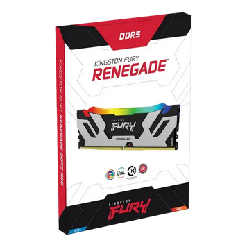 .48GB DDR5-8000MHz Kingston FURY Renegade RGB (Kit of 2x24GB) (KF580C38RSAK2-48), CL38-48-48, 1.4V, Black/Silver 274337 фото