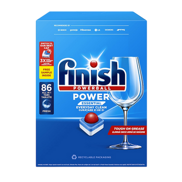 Dishwasher Capsules FINISH 86tab Essential Fresh 1253 263034 Imagini