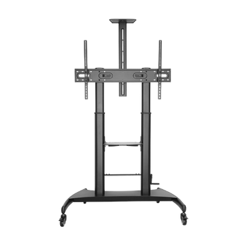 Display/TV Mount Stand Gembird TVS-100T-02, 60-100"; Black, VESA; max 100kg, Height adjustable TV fl 219061 фото