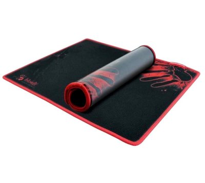 Gaming Mouse Pad Bloody B-080S, 430 x 350 x 2mm, Cloth/Rubber, Anti-fray stitching, Black/Red 116124 фото
