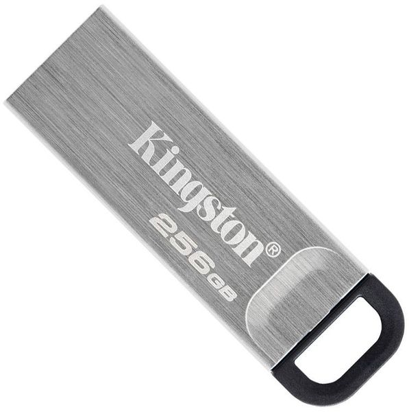256GB USB3.2 Flash Drive Kingston DataTraveler Kyson, Silver, Metal Case, Key Ring (DTKN/256GB) 136259 фото